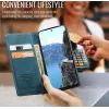 CASEME Retro Texture Book Wallet Klapphülle für Oppo Reno13 - Blau 8