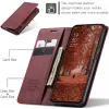CASEME Retro Texture Book Wallet Klapphülle für Oppo Reno13 F 4G/5G / Reno13 FS 5G - Bordeaux 3
