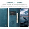 CASEME Retro Texture Book Wallet Klapphülle für Oppo Reno13 Pro - Blau 2
