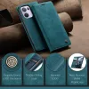 CASEME Retro Texture Book Wallet Klapphülle für Oppo Reno13 Pro - Blau 6