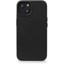 Decoded Echtleder Back Cover Hülle für Apple iPhone 14 Plus - Schwarz