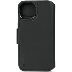 Decoded Echtleder 2-in-1 Book Wallet Klapphülle für Apple iPhone 15 - Schwarz