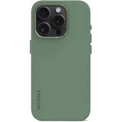 Decoded Silikon Back Cover Hülle mit MagSafe für Apple iPhone 15 Pro Max - Sage Leaf