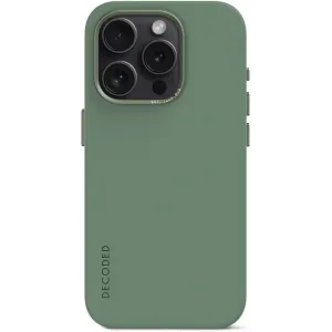 Decoded Silikon Back Cover Hülle mit MagSafe für Apple iPhone 15 Pro Max - Sage Leaf