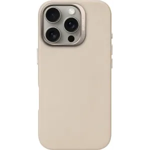 Decoded Echtleder Back Cover Hülle für Apple iPhone 16 Pro - Clay