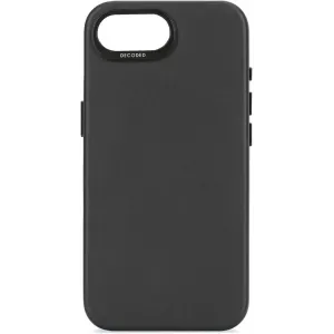 Decoded Echtleder Back Cover Hülle für Apple iPhone 17e/16e - Schwarz