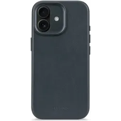Decoded Echtleder Back Cover Hülle für Apple iPhone 17 - Navy Shadow