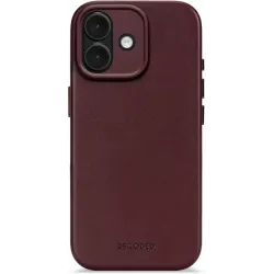 Decoded Echtleder Back Cover Hülle für Apple iPhone 17 - Dark Ruby
