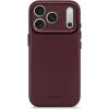 Decoded Echtleder Back Cover Hülle für Apple iPhone 17 Pro - Dark Ruby