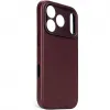 Decoded Echtleder Back Cover Hülle für Apple iPhone 17 Pro - Dark Ruby 2
