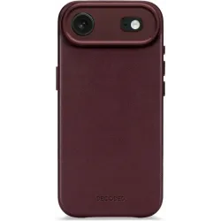 Decoded Echtleder Back Cover Hülle für Apple iPhone Air - Dark Ruby