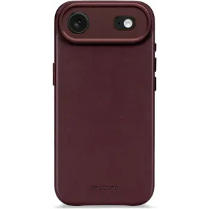 Decoded Echtleder Back Cover Hülle für Apple iPhone Air - Dark Ruby