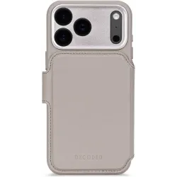 Decoded Echtleder 2-in-1 Book Wallet Klapphülle für Apple iPhone 17 Pro - Solid Clay