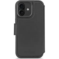 Decoded Echtleder 2-in-1 Book Wallet Klapphülle für Apple iPhone 17 - Schwarz