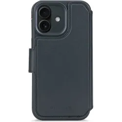 Decoded Echtleder 2-in-1 Book Wallet Klapphülle für Apple iPhone 17 - Navy Shadow