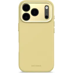 Decoded Silikon Back Cover Hülle mit MagSafe für Apple iPhone 17 Pro - Yuma Yellow