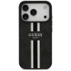 Guess 4G Printed Stripes Hard Case Back Cover Hülle mit MagSafe für Apple iPhone 17 Pro - Schwarz 2