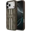 Guess 4G Printed Stripes Hard Case Back Cover Hülle mit MagSafe für Apple iPhone 17 Pro Max - Braun 0