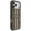 Guess 4G Printed Stripes Hard Case Back Cover Hülle mit MagSafe für Apple iPhone 17 Pro Max - Braun 3