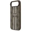 Guess 4G Printed Stripes Hard Case Back Cover Hülle mit MagSafe für Apple iPhone Air - Braun 5