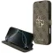 Guess 4G Big Metal Logo Book Wallet Klapphülle für Apple iPhone 17 Pro Max - Braun