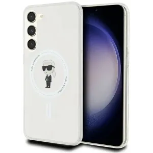 Karl Lagerfeld IML Ikonik Back Cover Hülle mit MagSafe für Samsung Galaxy S23 Plus - Transparent