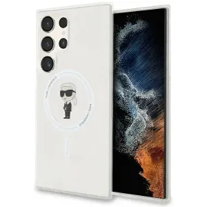 Karl Lagerfeld IML Ikonik Back Cover Hülle mit MagSafe für Samsung Galaxy S24 Ultra - Transparent