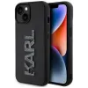 Karl Lagerfeld 3D Rubber Glitter Logo Back Cover Hülle für Apple iPhone 15 Plus/14 Plus - Schwarz 0