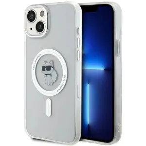 Karl Lagerfeld IML Choupette Back Cover Hülle mit MagSafe für Apple iPhone 15 Plus/14 Plus - Transparent