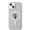 Karl Lagerfeld IML Ikonik Back Cover Hülle mit MagSafe für Apple iPhone 15 Plus/14 Plus - Transparent 3