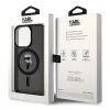 Karl Lagerfeld IML Ikonik Back Cover Hülle mit MagSafe für Apple iPhone 15 Pro Max - Schwarz 8