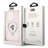 Karl Lagerfeld Ring Stand Karl & Choupette Hard Case Back Cover Hülle mit MagSafe für Apple iPhone 15 Pro Max - Rosa 8