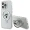 Karl Lagerfeld Ring Stand Karl & Choupette Hard Case Back Cover Hülle mit MagSafe für Apple iPhone 14 Pro - Weiß