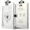 Karl Lagerfeld Ring Stand Karl & Choupette Hard Case Back Cover Hülle mit MagSafe für Apple iPhone 14 Pro - Weiß 8