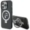 Karl Lagerfeld Ring Stand Karl & Choupette Hard Case Back Cover Hülle mit MagSafe für Apple iPhone 14 Pro - Schwarz