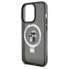 Karl Lagerfeld Ring Stand Karl & Choupette Hard Case Back Cover Hülle mit MagSafe für Apple iPhone 14 Pro - Schwarz 6