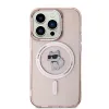 Karl Lagerfeld IML Choupette Back Cover Hülle mit MagSafe für Apple iPhone 14 Pro Max - Rosa 3