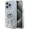 Karl Lagerfeld Liquid Glitter Choupette Head Back Cover Hülle mit MagSafe für Apple iPhone 14 Pro Max - Transparent 0