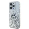 Karl Lagerfeld Liquid Glitter Choupette Head Back Cover Hülle mit MagSafe für Apple iPhone 14 Pro Max - Transparent 1