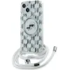 Karl Lagerfeld IML Crossbody Monogram Karl & Choupette Head Back Cover Hülle mit MagSafe für Apple iPhone 15/14 - Transparent