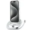 Karl Lagerfeld IML Crossbody Monogram Karl & Choupette Head Back Cover Hülle mit MagSafe für Apple iPhone 15 Pro Max - Transparent 3