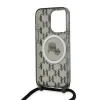 Karl Lagerfeld IML Crossbody Monogram Karl & Choupette Head Back Cover Hülle mit MagSafe für Apple iPhone 15 Pro - Schwarz 6