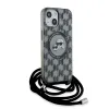 Karl Lagerfeld IML Crossbody Monogram Karl & Choupette Head Back Cover Hülle mit MagSafe für Apple iPhone 15/14 - Schwarz 3