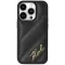 Karl Lagerfeld Diagonal Quilted Script Back Cover Hülle für Apple iPhone 15 - Schwarz