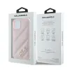 Karl Lagerfeld Diagonal Quilted Script Back Cover Hülle für Apple iPhone 14 - Rosa 8