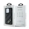 Karl Lagerfeld Diagonal Quilted Script Back Cover Hülle für Apple iPhone 14 Pro Max - Schwarz 8