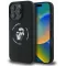 Karl Lagerfeld Silikon Karl & Choupette Heads Ring Back Cover Hülle mit MagSafe für Apple iPhone 16 Pro - Schwarz