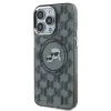Karl Lagerfeld IML Monogram Karl & Choupette Head Back Cover Hülle mit MagSafe für Apple iPhone 15 Pro - Schwarz 2