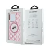 Karl Lagerfeld IML Monogram Karl & Choupette Head Back Cover Hülle mit MagSafe für Apple iPhone 15 Pro - Rosa 5