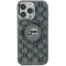 Karl Lagerfeld IML Monogram Karl & Choupette Head Back Cover Hülle mit MagSafe für Apple iPhone 15 Plus - Schwarz